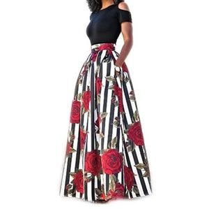 Maxi skirt with pockets